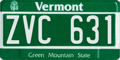 VT license plate ZVC631