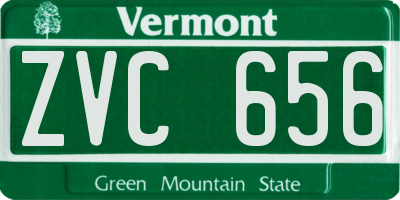 VT license plate ZVC656