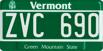 VT license plate ZVC690