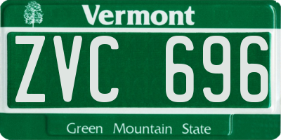 VT license plate ZVC696