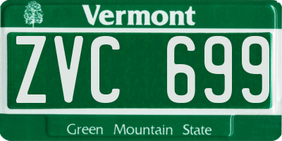 VT license plate ZVC699