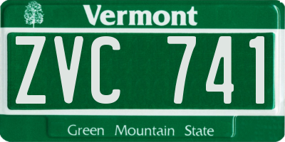 VT license plate ZVC741