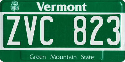 VT license plate ZVC823