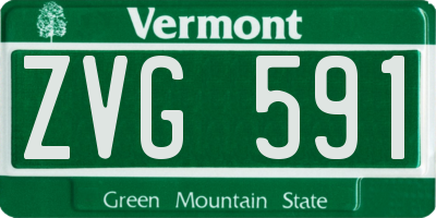 VT license plate ZVG591
