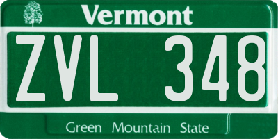 VT license plate ZVL348
