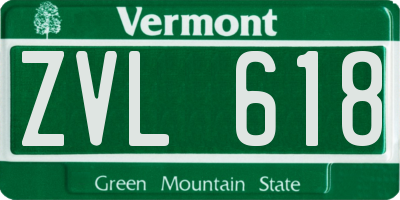VT license plate ZVL618