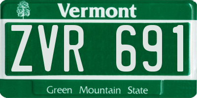 VT license plate ZVR691