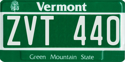 VT license plate ZVT440
