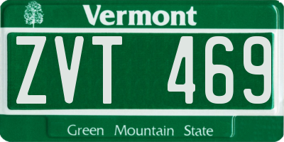 VT license plate ZVT469