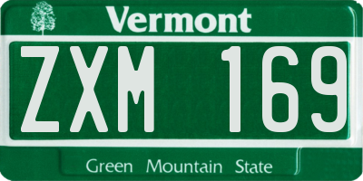 VT license plate ZXM169