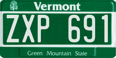 VT license plate ZXP691