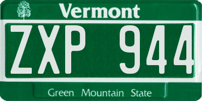 VT license plate ZXP944