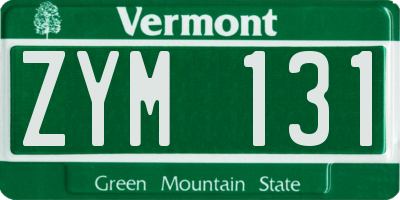 VT license plate ZYM131