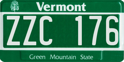 VT license plate ZZC176