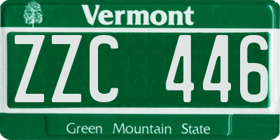 VT license plate ZZC446