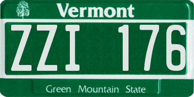 VT license plate ZZI176