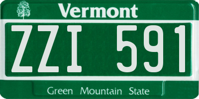 VT license plate ZZI591