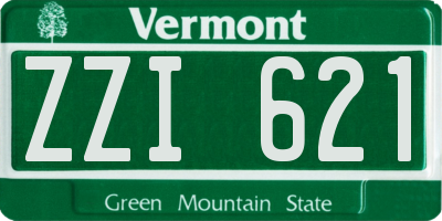 VT license plate ZZI621