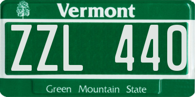 VT license plate ZZL440