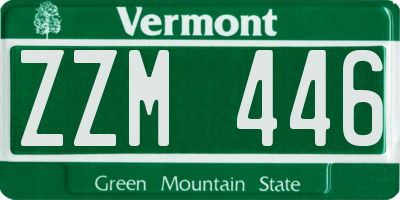 VT license plate ZZM446