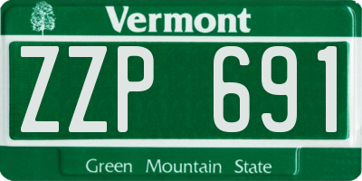 VT license plate ZZP691