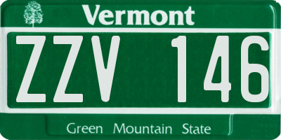 VT license plate ZZV146