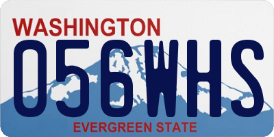 WA license plate 056WHS