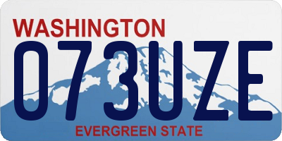 WA license plate 073UZE