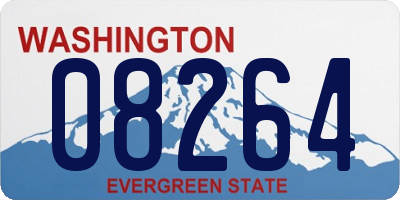 WA license plate 08264