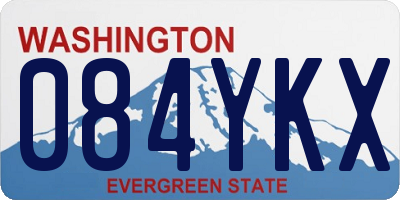 WA license plate 084YKX