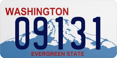 WA license plate 09131