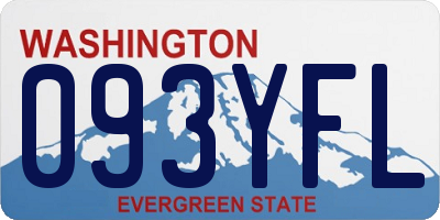 WA license plate 093YFL