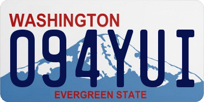 WA license plate 094YUI