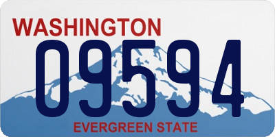 WA license plate 09594