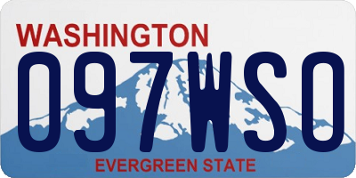 WA license plate 097WSO