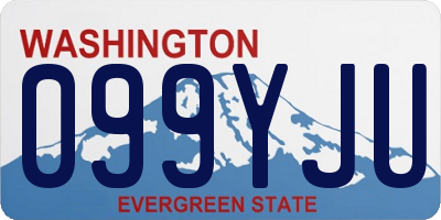 WA license plate 099YJU