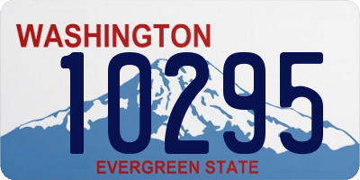 WA license plate 10295