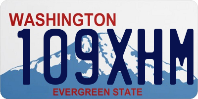 WA license plate 109XHM