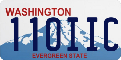 WA license plate 110IIC