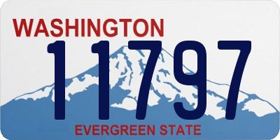 WA license plate 11797