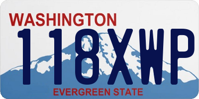 WA license plate 118XWP