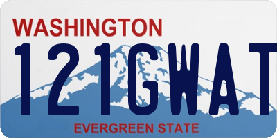 WA license plate 121GWAT