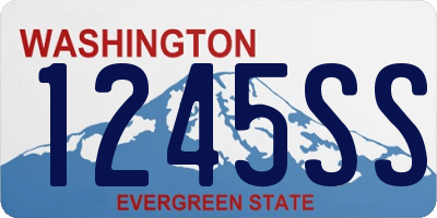 WA license plate 1245SS