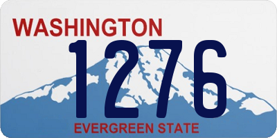 WA license plate 1276