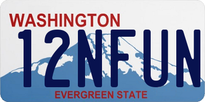 WA license plate 12NFUN