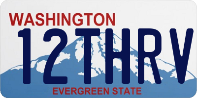 WA license plate 12THRV