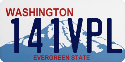 WA license plate 141VPL