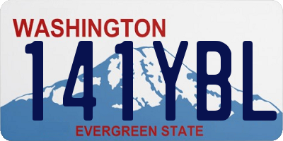 WA license plate 141YBL