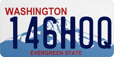 WA license plate 146HOQ