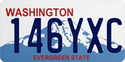 WA license plate 146YXC